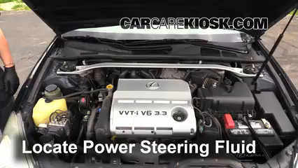 2004 Lexus ES330 3.3L V6 Power Steering Fluid Add Fluid
